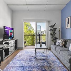 Beautiful Blue Spacious Free Parking View Gym, hotel in Charlotte