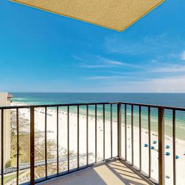 Gulf-front fourteenth-floor condo with pools hot tub & great view