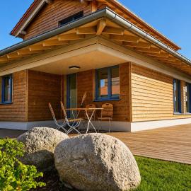 Bio-Holzferienhaus "Ostsee-Seele" - so hochwertig wie erschwinglich, nah am Meer und ruhig gelegen