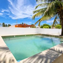 Room with art, pool, beach club, hotel in Telchac Puerto