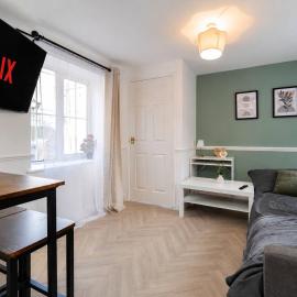 Modern 1 Bed Retreat Free Parking 4 PPL