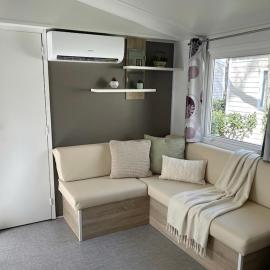 Mobil home 6 personnes climatisé camping 4 étoiles, hotel in Lit-et-Mixe