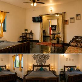 Goarize Apartments 1BHK with Pool & Kitchen in Vagator
