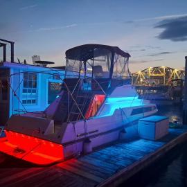 The Pink Lady Downtown Providence Yacht-Houseboat