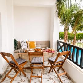 Appartement 2 chambres 1salon et balcon Vue sur piscine, hotel in Oued Laou