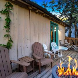 Escape to Rustic Studio Fireplace Modern Comfort