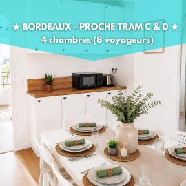 Life&Travel - Appart cosy - 4 chambres - Bordeaux