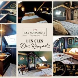 LES CLES DES REMPARTS - Appartement privé à thème tout équipé - Atypique - Centre Saint-Lô - Gare - Haras - Parking public gratuit - Entrée autonome - Wifi - Netflix - TV XXL - Lit 160x200