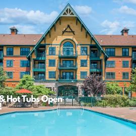 Walk to Waterpark Mtn Views Pool Hot Tub 419