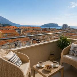 MareSol Apartment Budva with Sea View Terrace