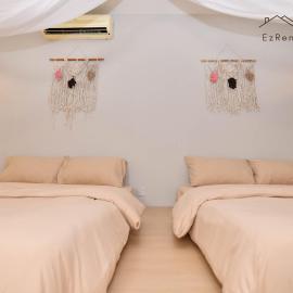 Cozy Muji Studio near Lake Garden Zoo with Free Netflix WiFi