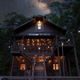 Cozy Cabin on the Creek Spa - Fire Pit - Game Rm, hotelli kohteessa Epworth