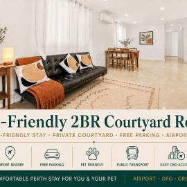 Viesnīca Aurora Airport House-Free Parking, Easy Transit nr Optus Stadium, casino, shopping center Pērtā