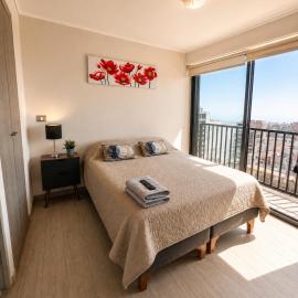 Central Vista Al Mar Coliving San Martín piso 14 a pasos del Mall Plaza terraza Cowork y Quinchos