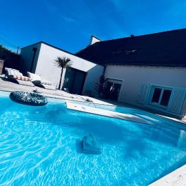 Maison de vacances 400m de la plage 10 personnes avec piscine "La Villa Breizh Family Ocean "