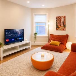 Full Apt with Parking in the Heart of Cambridge near Harvard, MIT & Boston, hotel in Cambridge