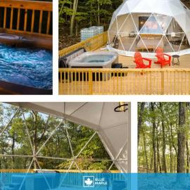 Glamping dome w hot tub & mountain views, hotel a Augusta