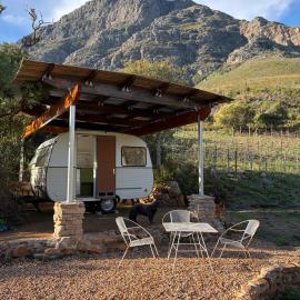 De Trafford Caravan in the Vineyard, hotel i Stellenbosch