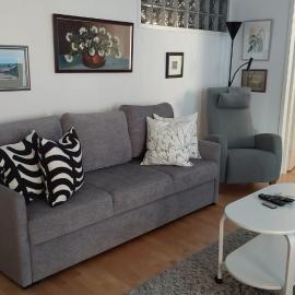 Tilava kaksio 55m2 keskustassa, autopaikka, ilmalämpöpumppu, hyvin varusteltu