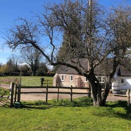 Tranquil grade II listed barn next to windmill