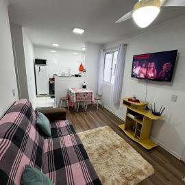 Apartamento Mobiliado com garagem e wi-fi