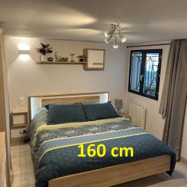 "Le 3 Bis" Climatisé,1 lit King Size、Venoyのホテル