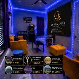 CinemaArcadeBabyProofedSleeps7DowntownFortWorth