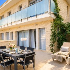 Spacious Duplex in Sitges with Sea Views, Terrace & Free Parking Area