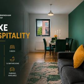 Award Winning Stay - Sunset Park - Garden - Families and Groups - Free WiFi and Parking, Hotel in Birmingham
