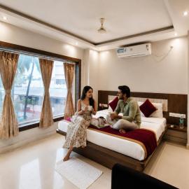 HOTEL NEW PREMIUM #HOME TOWN PURI - Near SWARGADWAR GOLDEN BEACH and Shree Jagannath Temple - Fully - Air - Conditioned-with-Lift-wifi - and Parking Facilities - Near Bengali Market with Prime Location - Best Hotel In Puri