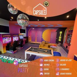 Capsule Party - Arcade Balnéo Karaoké billard babyfoot géant