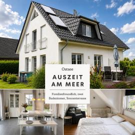 Auszeit am Meer - Ostseenah & Sonnenterrasse - 2 Bäder
