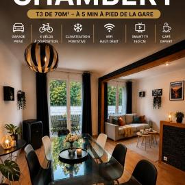 la parenthèse chambérienne avec Garage vélos à dispo Gare à 5min