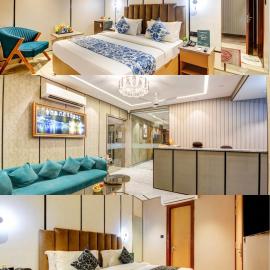 JS Residency Luxe Collection with Free Pickup from Nizamudin Railway Station 12 PM To 6 PM, hotel en Nueva Delhi