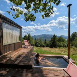Alemiło Mobile Home - klimatyczny domek z balią i widokiem na Babią Górę