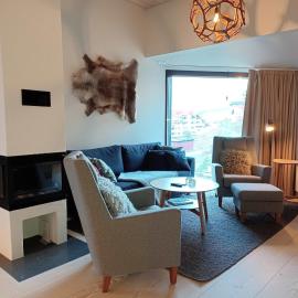 Modern Flat with Fireplace & Sauna
