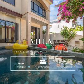 Paradise 4BR Villa - Private Pool, Karaoke & Near My Khe Beach