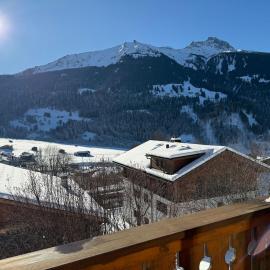 Close to Madrisa cablecar with stunning panoramic view