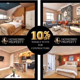 Beautiful 3BDR House By Homebird Property Management Short Lets & Serviced Accommodation Leeds With Free Parking & Free WiFi