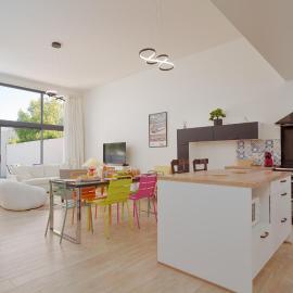 Maison contemporain de plain-pied climatisée