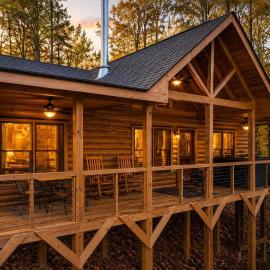 Cozy Cabin Retreat - Hot Tub, Vinyl & Views