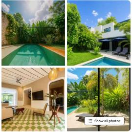 House in Centro with Pool, Garden, Terrace & Rooftop: Mérida'da bir otel
