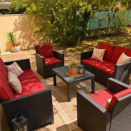 T2 Cosy Jardin privatif 8 min du centre parking