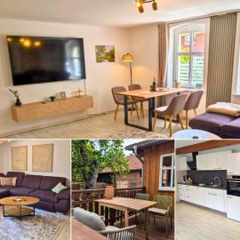 Hofidyll Burg - ruhige 75qm FeWo im Zentrum mit Terrasse & Biergarten - bis 6 Personen