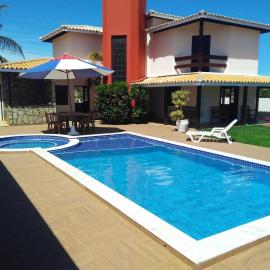 Casa de Praia 4 Quartos com Piscina, Jacuzzi e Vista Mar