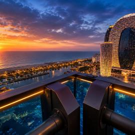 Nice Sea View Aparthotel in Orbi City Batumi, hótel í Batumi