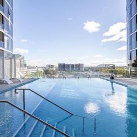 Elegant 3BR Retreat with Pool, Parking & Balcony