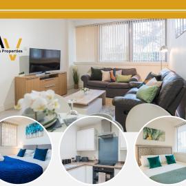 Central Milton Keynes 2-Bed Apartment - Parking By AV Hughes Properties