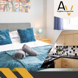 Northampton 2-Bed Home - Free Parking, Garden & Netflix By AV Hughes Properties