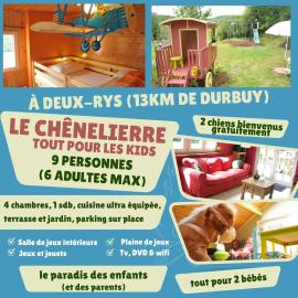 Le Chênelierre Tout pour les kids - 2 chiens bienvenus